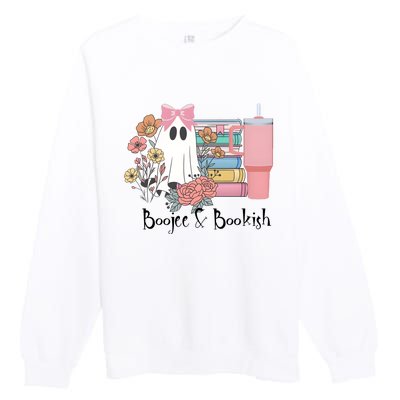 Boojee And Bookish Book Lover Bookworm Premium Crewneck Sweatshirt