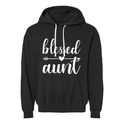 Blessed aunt Garment-Dyed Fleece Hoodie