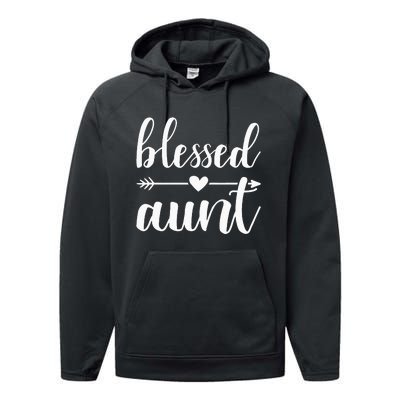 Blessed aunt Performance Fleece Hoodie