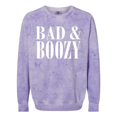 Bad And Boozy Colorblast Crewneck Sweatshirt