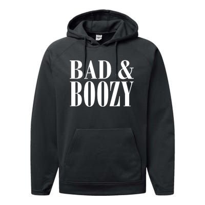 Bad And Boozy Performance Fleece Hoodie