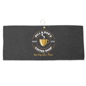 Bill And Bobs Coffee Shop AA Recovery Gift Large Microfiber Waffle Golf Towel