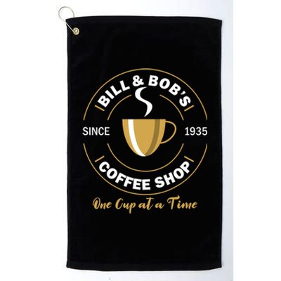 Bill And Bobs Coffee Shop AA Recovery Gift Platinum Collection Golf Towel