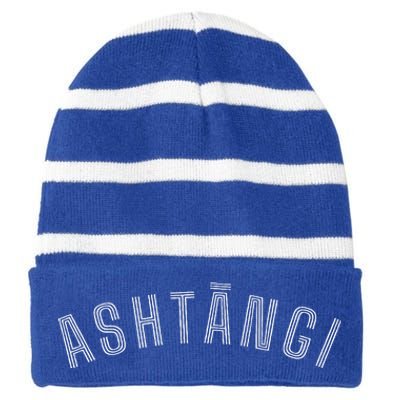 Basic Ashtangi Striped Beanie with Solid Band