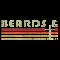 Beards And Bibles Christian Dad  Stripe Pom Pom Beanie