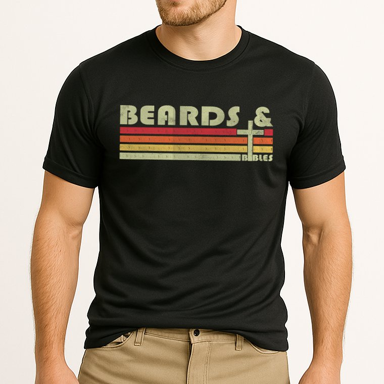 Beards And Bibles Christian Dad  Performance Shirt