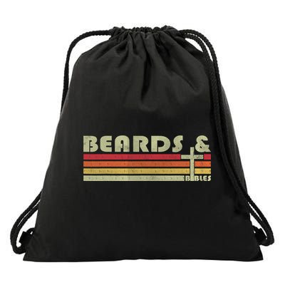 Beards And Bibles Christian Dad  Drawstring Bag