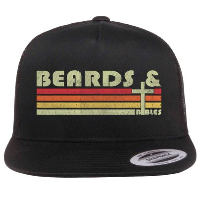 Beards And Bibles Christian Dad  Flat Bill Trucker Hat