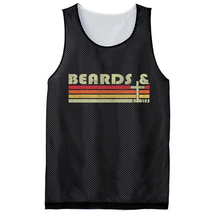 Beards And Bibles Christian Dad  Mesh Reversible Basketball Jersey Tank