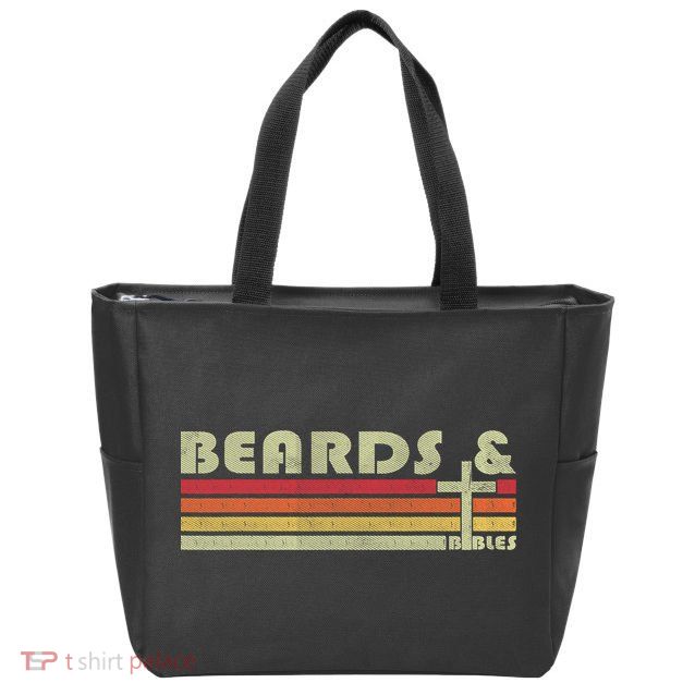 Beards And Bibles Christian Dad  Zip Tote Bag