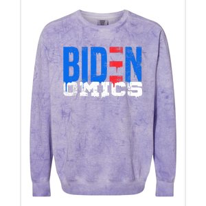 Bidenomics Anti Biden Admin President Joe BidenS Economics Colorblast Crewneck Sweatshirt