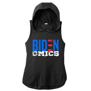 Bidenomics Anti Biden Admin President Joe BidenS Economics Ladies PosiCharge Tri-Blend Wicking Draft Hoodie Tank