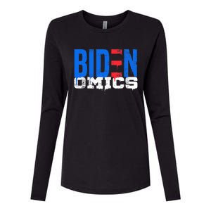 Bidenomics Anti Biden Admin President Joe BidenS Economics Womens Cotton Relaxed Long Sleeve T-Shirt