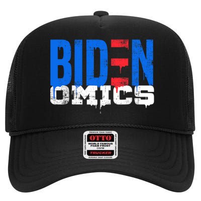 Bidenomics Anti Biden Admin President Joe BidenS Economics High Crown Mesh Back Trucker Hat