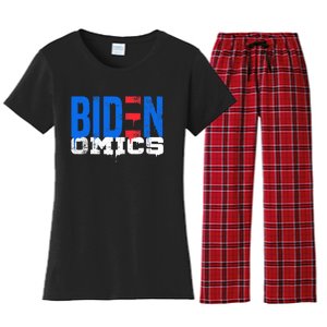 Bidenomics Anti Biden Admin President Joe BidenS Economics Women's Flannel Pajama Set