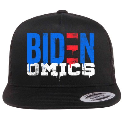 Bidenomics Anti Biden Admin President Joe BidenS Economics Flat Bill Trucker Hat