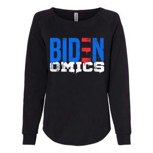 Bidenomics Anti Biden Admin President Joe BidenS Economics Womens California Wash Sweatshirt