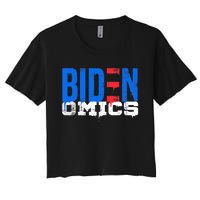 Bidenomics Anti Biden Admin President Joe BidenS Economics Women's Crop Top Tee