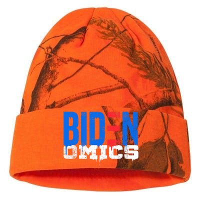 Bidenomics Anti Biden Admin President Joe BidenS Economics Kati Licensed 12" Camo Beanie