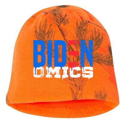 Bidenomics Anti Biden Admin President Joe BidenS Economics Kati - Camo Knit Beanie