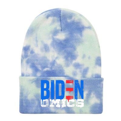 Bidenomics Anti Biden Admin President Joe BidenS Economics Tie Dye 12in Knit Beanie