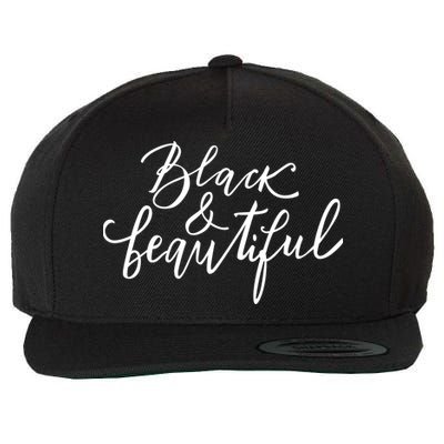 Black And Beautiful Gift Wool Snapback Cap