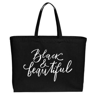 Black And Beautiful Gift Cotton Canvas Jumbo Tote