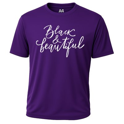 Black And Beautiful Gift Cooling Performance Crew T-Shirt