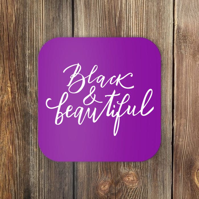 Black And Beautiful Gift Coaster