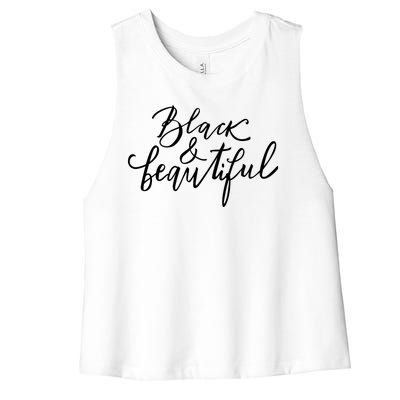 Black And Beautiful Gift Women's Racerback Cropped Tank