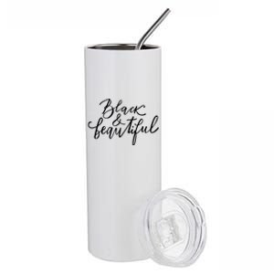 Black And Beautiful Gift Stainless Steel Tumbler