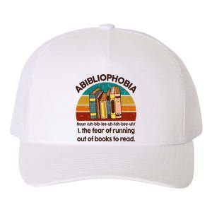 Book Abibliophobia Bookworm Girl Women Teacher Reading Yupoong Adult 5-Panel Trucker Hat