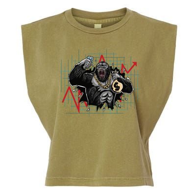 Bitcoin Ape Garment-Dyed Women's Muscle Tee