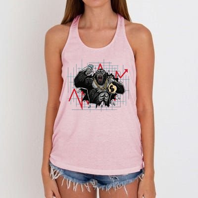 Bitcoin Ape Women's Knotted Racerback Tank