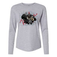 Bitcoin Ape Womens Cotton Relaxed Long Sleeve T-Shirt