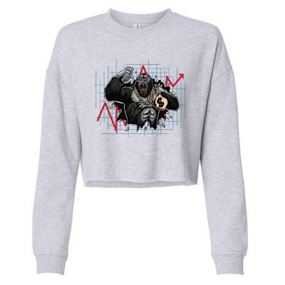 Bitcoin Ape Cropped Pullover Crew