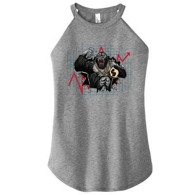 Bitcoin Ape Women's Perfect Tri Rocker Tank