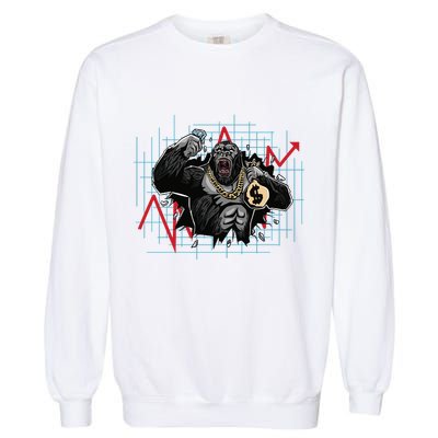 Bitcoin Ape Garment-Dyed Sweatshirt