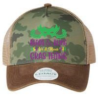 Beads And Bling It's A Mardi Gras Thing Legacy Tie Dye Trucker Hat