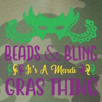 Beads And Bling It's A Mardi Gras Thing Legacy Tie Dye Trucker Hat