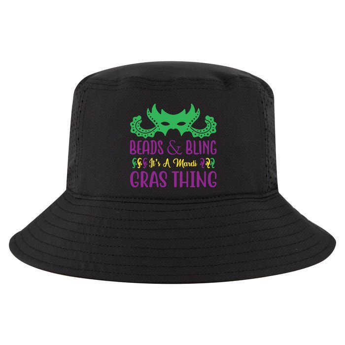 Beads And Bling It's A Mardi Gras Thing Cool Comfort Performance Bucket Hat