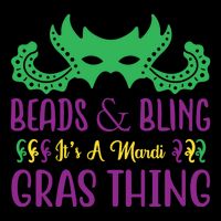 Beads And Bling It's A Mardi Gras Thing Performance Shirt
