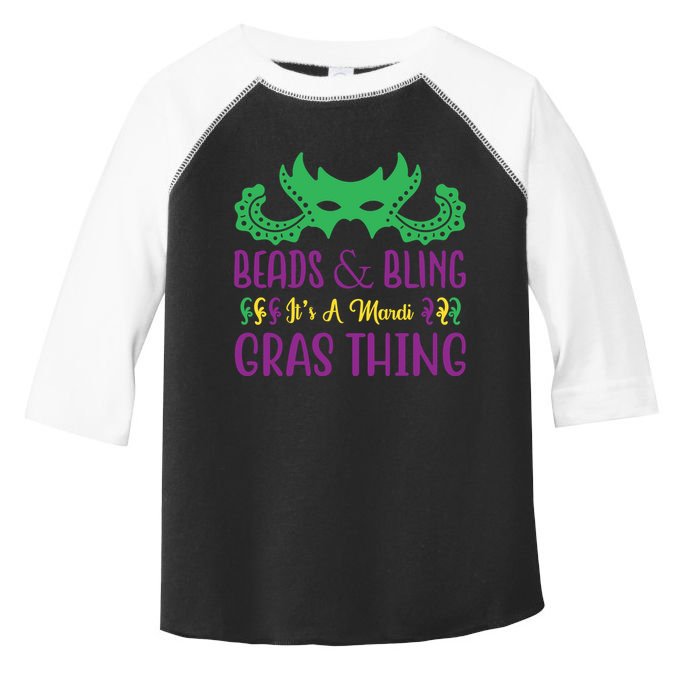 Beads And Bling It's A Mardi Gras Thing Toddler Fine Jersey T-Shirt