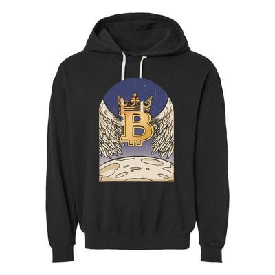 Bitcoin Angel Garment-Dyed Fleece Hoodie