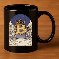 Bitcoin Angel 11oz C Handle Ceramic Mug