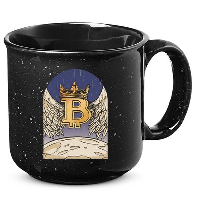 Bitcoin Angel 15oz Campfire Ceramic Mug
