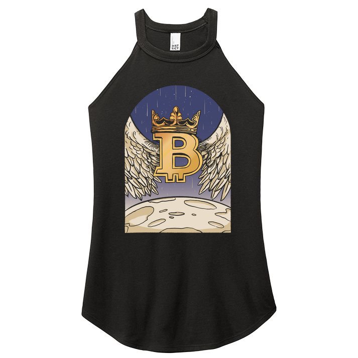 Bitcoin Angel Women's Perfect Tri Rocker Tank