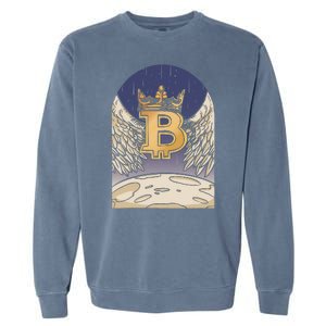 Bitcoin Angel Garment-Dyed Sweatshirt