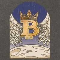 Bitcoin Angel Cotton Canvas Backpack