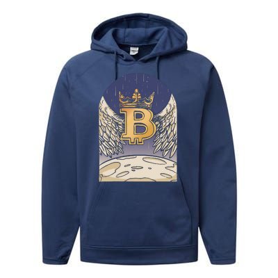 Bitcoin Angel Performance Fleece Hoodie